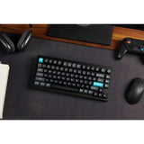Keychron q1 ultra-m1 8k wireless custom mechanical keyboard (zwart, us lay-out (qwerty), silk pom red, 75%, rgb, hot swap, 8k, 2.4 ghz | bluetooth 5.2 | usb-c)