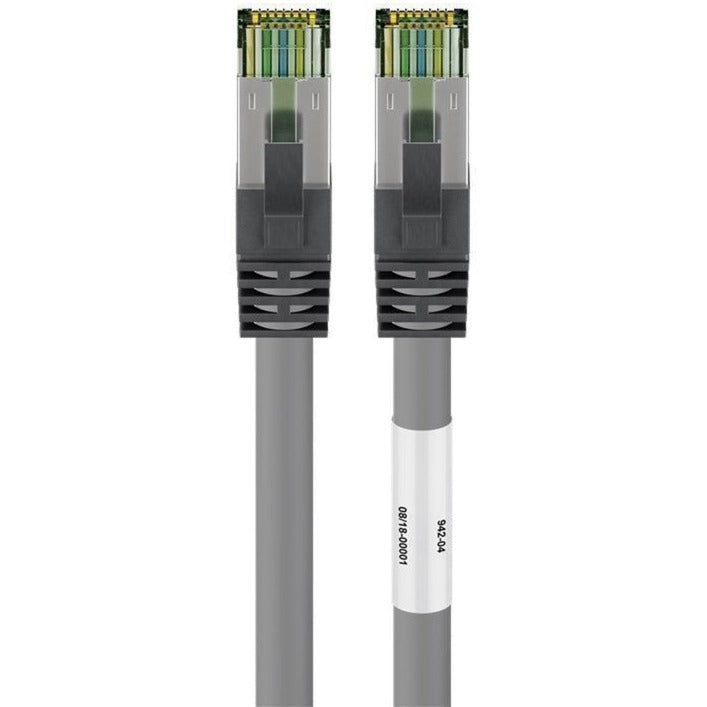 Goobay Netzwerkkabel Kat.8.1 S FTP (grau, 0,25 Meter)