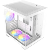Antec cx60m argb Mini-Tower-Gehäuse (weiß | 3x USB-A | RGB | gehärtetes Glas)
