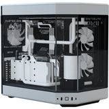 Hyte y60 Midi-Tower-Gehäuse (weiß schwarz | 3x USB-A | gehärtetes Glas)
