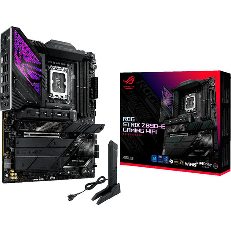 Asus ROG Strix Z890-E Gaming WiFi Sockel 1851 Motherboard (Schwarz, RAID, 5GB-LAN, WiFi 7, BT, Sound, ATX)