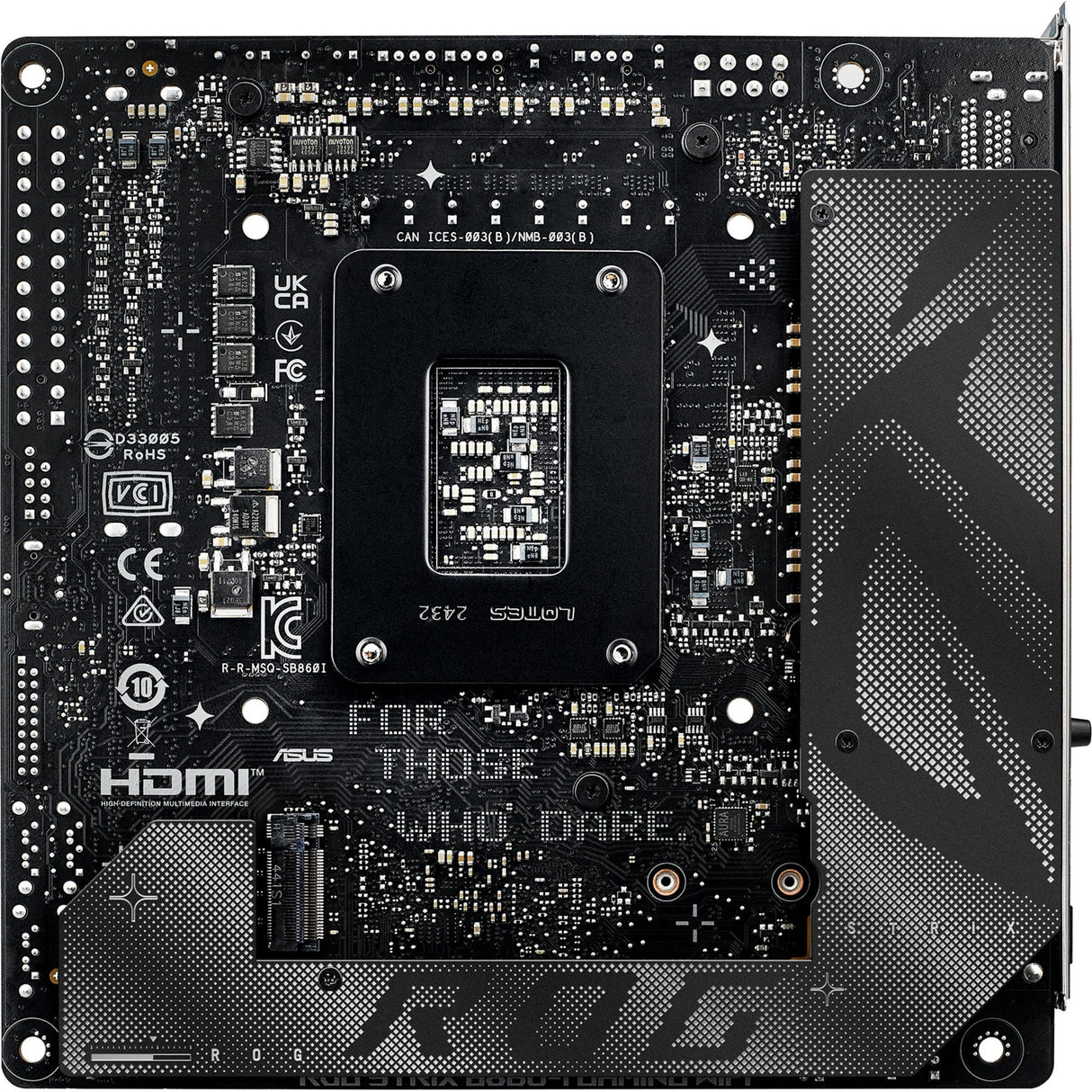 Asus ROG Strix B860-I Gaming WiFi Sockel 1851 Mainboard (RAID, 2,5 GB-LAN, WiFi 7, BT, Sound, Mini-ITX)