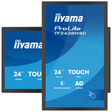 Iiyama prolite tf2438msc-b2 23.8 monitor (zwart, 120 hz, hdmi, displayport, audio, usb, touch)