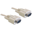 Delock seriell RS-232 Sub-D9 Stecker > RS-232 Sub-D9 Stecker, 2m Kabel (82981)