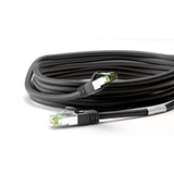 Goobay Netzwerkkabel Kat.8.1 s FTP (schwarz, 0,5 Meter)