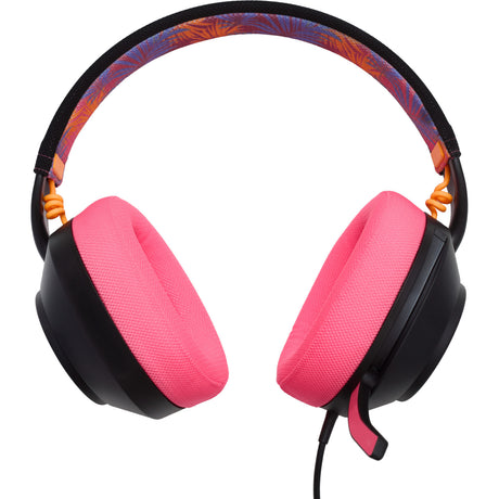 Powera Lucidsound LS10 Kabelgebundenes Gaming-Headset – Midnight Branding Over-Ear-Gaming-Headset (Schwarz Pink, Playstation 5, Playstation 4, Xbox Series X|s, Xbox One, PC, Mobil)