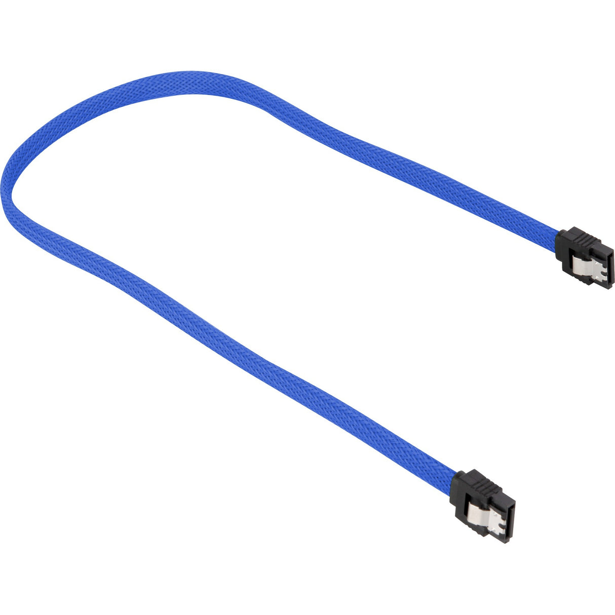 Sharkoon SATA III Sleeve-Kabel (blau, 0,3 Meter)