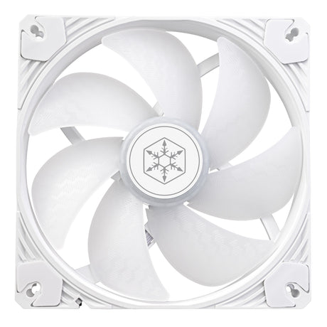 Silverstone Shark Force 140 ArGB Gehäuselüfter (weiß, 140 x 140 x 25 mm, PWM, 4-1 Pin ArGB (5 V LED))