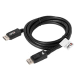 Club 3D Displayport 1.4 Vesa-zertifiziertes Kabel männlich-männlich (schwarz, 2 Meter, 8k 60 Hz, 32,4 Gbit/s)