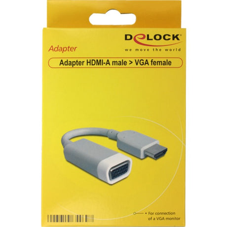 Delock HDMI A > VGA Adapter (grau, 0,15 Meter)
