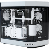 Hyte y60 Midi-Tower-Gehäuse (weiß schwarz | 3x USB-A | gehärtetes Glas)