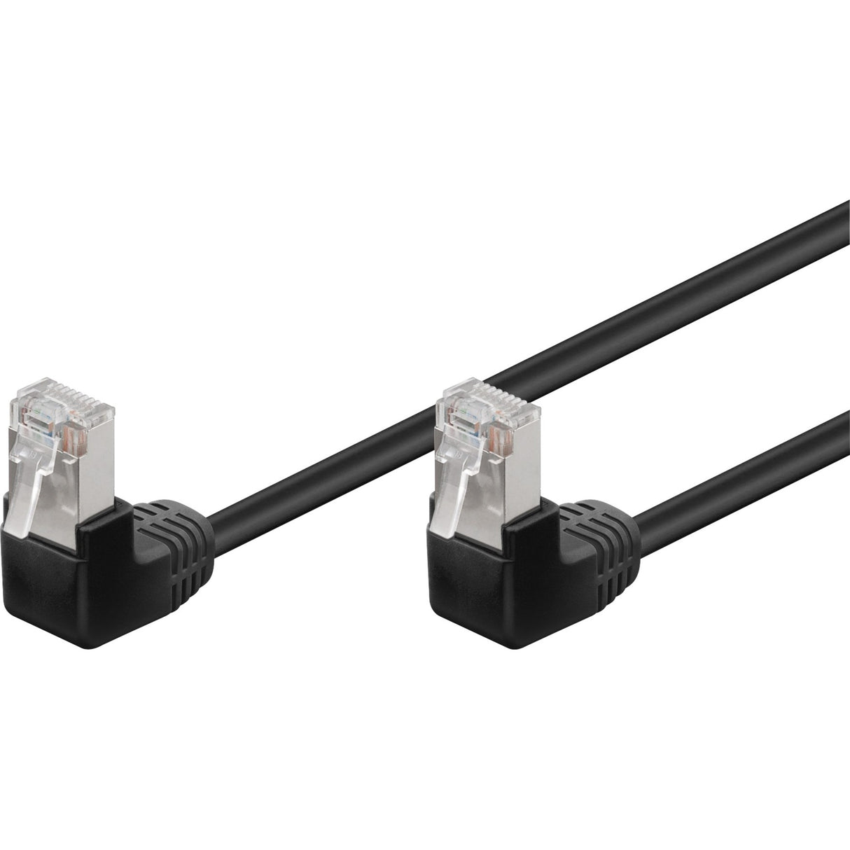 Goobay Patch Cable Cat 5th 2x90 ° F UTP 3M