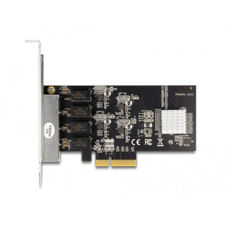 Delock PCI Express x4 Karte 4 x RJ45 Gigabit LAN Netzwerkadapter