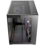 Antec cx600m argb Mini-Tower-Gehäuse (schwarz | 3x USB-A | gehärtetes Glas)