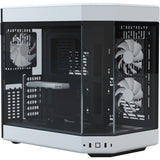 Hyte y60 Midi-Tower-Gehäuse (weiß schwarz | 3x USB-A | gehärtetes Glas)