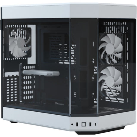 Hyte y60 Midi-Tower-Gehäuse (weiß schwarz | 3x USB-A | gehärtetes Glas)