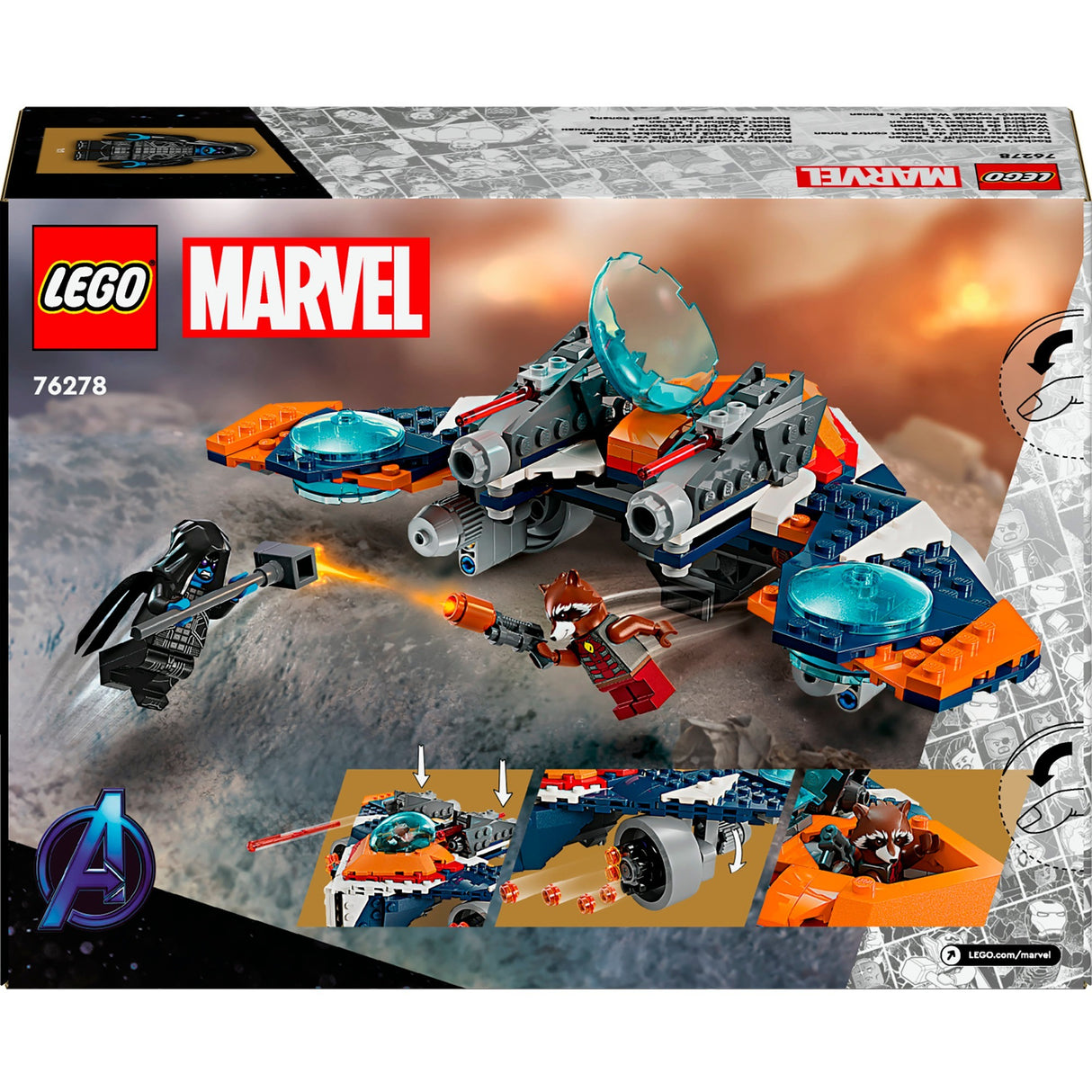 Lego Lego Super Heroes 76278 Rockets Warbird gegen Ronan