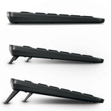 Cherry stream desktop ultimate draadloze desktopset (zwart, us lay-out (qwerty), sx-schaartechnologie, 100%, 4000 dpi, white leds, abs, 2.4 ghz bluetooth usb)