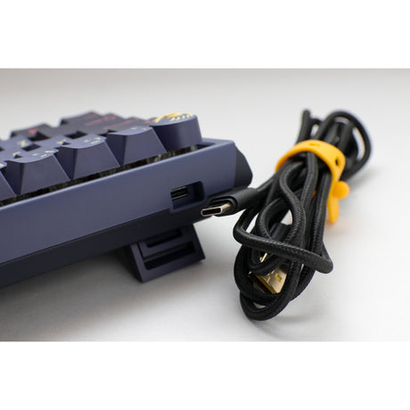 Mechanische Tastatur Ducky One 3 Cosmic Blue SF RGB (dunkelblau, US-Layout (Qwerty), Cherry MX Red, 65 %, RGB-LEDs, Double-Shot PBT, Hot-Swap-fähig, Quack-Mechanik)