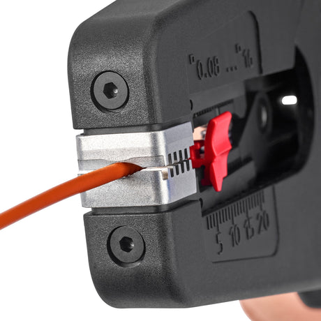 Automatische Abisolierzange von Knipex | Länge 195 mm | 0,08-16 (awg 28-5) mm² | 1 Stück - 12 52 195 - 12 52 195