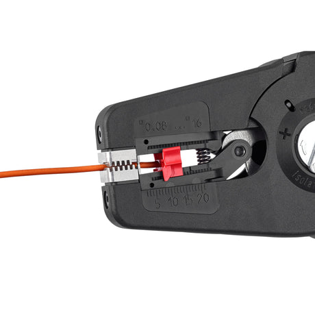 Automatische Abisolierzange von Knipex | Länge 195 mm | 0,08-16 (awg 28-5) mm² | 1 Stück - 12 52 195 - 12 52 195