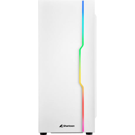 Sharkoon RGB Slider Midi-Tower-Gehäuse (weiß | 3x USB-A | RGB | gehärtetes Glas)