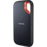 Sandisk Extreme Portable v2, 2 TB externe SSD (schwarz orange, SDSSDE61-2t00-G25, USB-C)