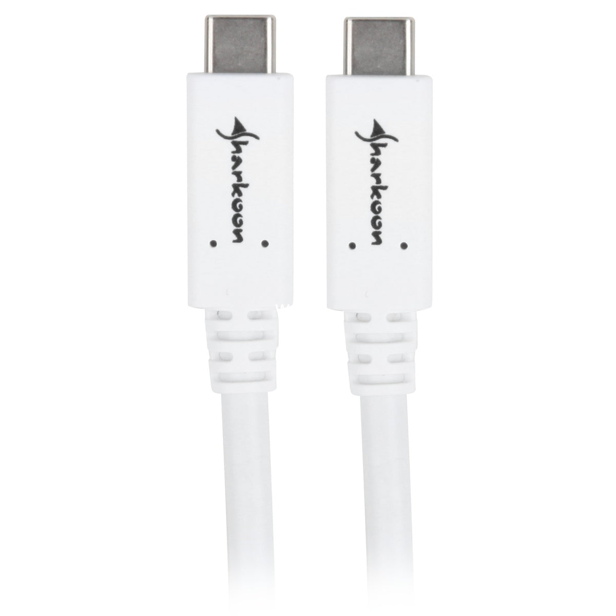 Sharkoon USB-C 3.2 > USB-C Kabel (weiß, 0,5 Meter)