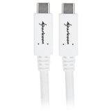 Sharkoon USB-C 3.2 > USB-C Kabel (weiß, 0,5 Meter)