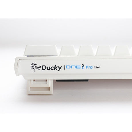Ducky One 2 Pro Mini weiße klassische mechanische RGB-Gaming-Tastatur (weiß, US-Layout (QWERTY), Cherry MX Red, 60 %, RGB-LED, Double-Shot PBT, Quack-Mechanik)