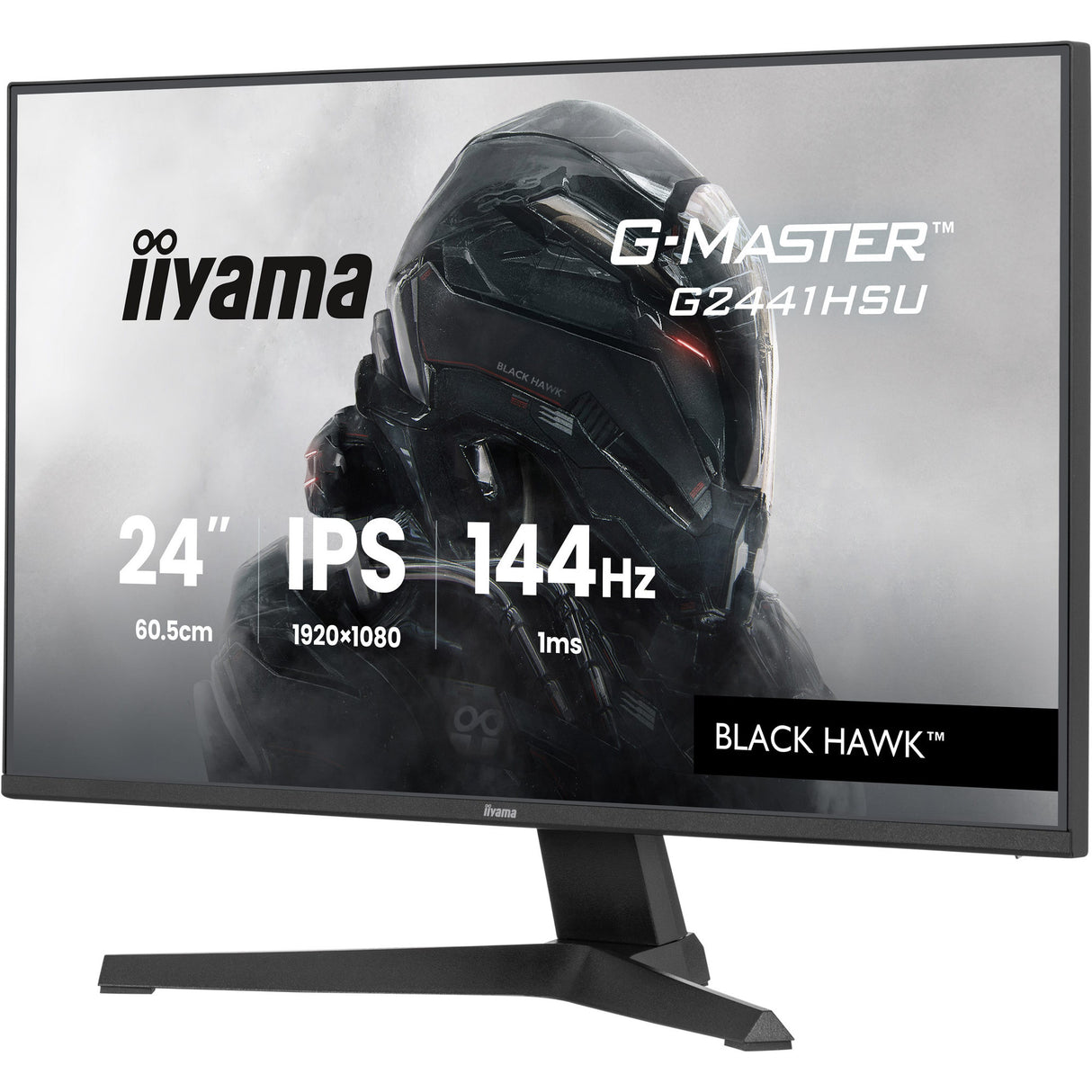 Iiyama G-Master Black Hawk G2441HSU-B1 23,8 Gaming-Monitor (schwarz, HDMI, DisplayPort, 2x USB-A, USB-B, 144 Hz)