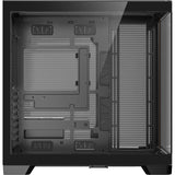 Antec C8 Curve Wood Midi-Tower-Gehäuse (schwarze Holzfarbe | 2x USB-A | 1x USB-C | gehärtetes Glas)