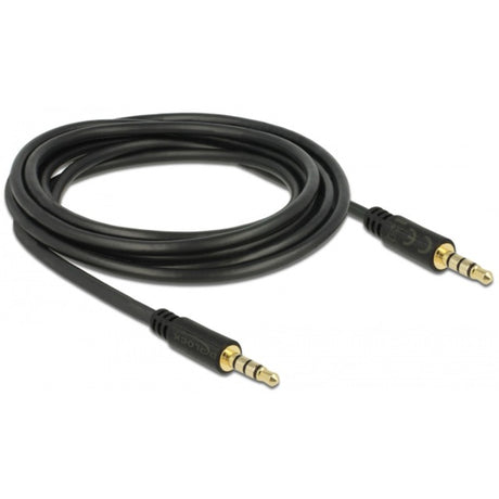 Delock 3,5 mm Stecker > 3,5 mm Stecker Kabel (schwarz, 3 Meter)