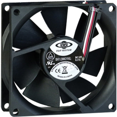 Inter-Tech Gehäuselüfter 80 mm Bulk-Gehäuselüfter (schwarz, 80 x 80 x 25 mm, 3-poliger Lüfteranschluss)