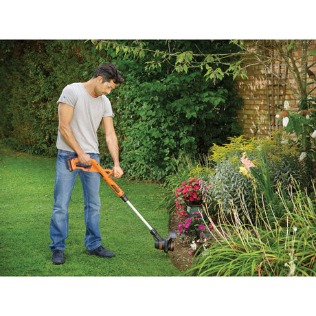 Black+Decker st1823b-xj 18 V AFS Rasentrimmer 25 cm (orange schwarz, Akku und Ladegerät nicht im Lieferumfang enthalten)