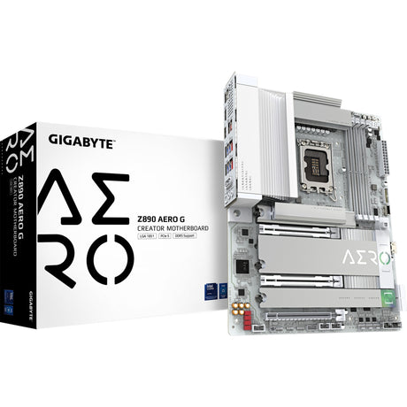 Gigabyte Z890 Aero G Sockel 1851 Mainboard (RAID, 2x 2,5GB LAN, Wi-Fi 7, BT, Sound, ATX)