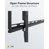 Goobay tv wall mount fixed 43 - 100 inch (109 - 254 cm), max. 70 kg wandmontage (zwart)