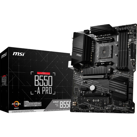 MSI B550-A Pro Sockel AM4 Mainboard (schwarz, RAID, GB-LAN, Sound, ATX)