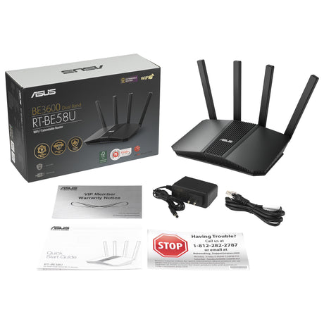 Asus rt-be58u v2 Router (schwarz)
