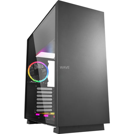 Sharkoon Pure Steel RGB Midi-Tower-Gehäuse (schwarz | 2x USB-A | RGB | Fenster)