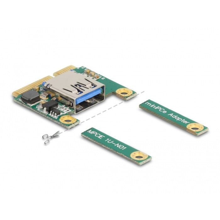 DELOCK DELOCK MINI PCIE I O 1 X USB 2.0 Typ-A weiblich voller Größe