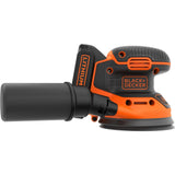 Black+decker bdcros18 18V Akku-Exzenterschleifer (schwarzorange, Aufbewahrungstasche, Ladegerät und Akku im Lieferumfang enthalten)