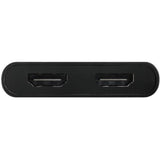 Club 3D USB-C auf 2x HDMI-Videosplitter mit DisplayLink HDMI-Splitter (schwarz, mit USB-A-Adapter)