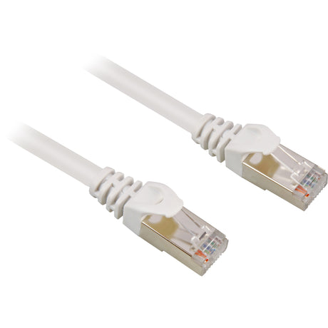 Sharkoon Netzwerkkabel SFTP, RJ-45 mit Cat.6 (weiß, 2 Meter)