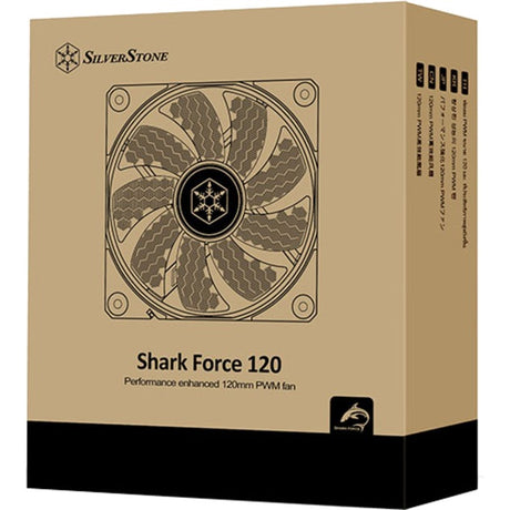 Silverstone Shark Force 120 Gehäuselüfter (schwarz, 120 x 120 x 25 mm, PWM)