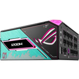 Asus rog thor platinum iii hatsune miku edition modulaire 1200 watt voeding (zwart, 1x 12v-2x6, 4x pcie)