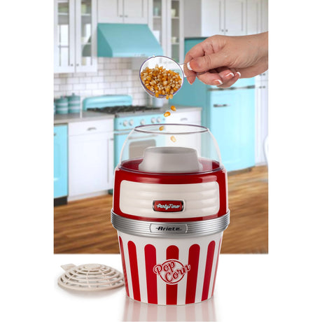 Ariete Party Time Pop Corn XL Machine 2957 00 Popcornmaschine (rot weiß)