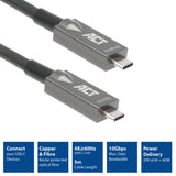 ACT Connectivity Connectivity USB-C 3.2 GEN2 Active Optical Cable (AOC) Connectes