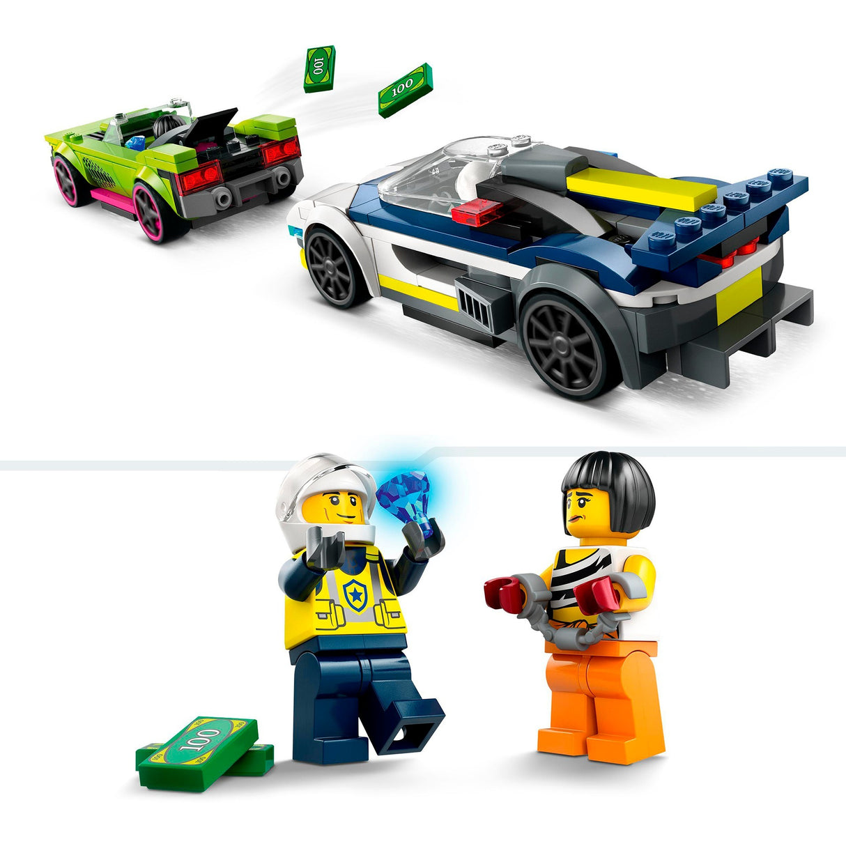 Lego Lego City 60415 Polizeiauto und schnelle Verfolgung des Autos