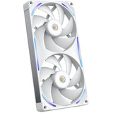 Nzxt performance fan f280x rgb case fans (wit, 2 stuks, 280 x 140 x 30 mm, pwm)
